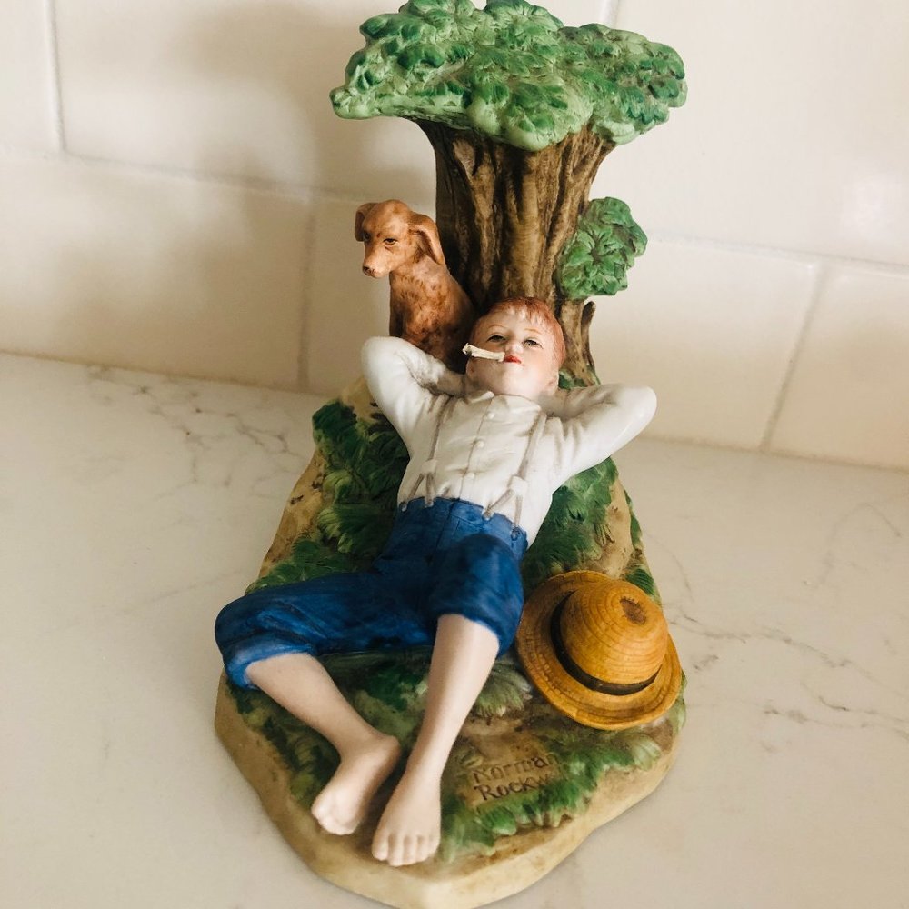 Vintage Norman Rockwell Figurine "Spring Fever"